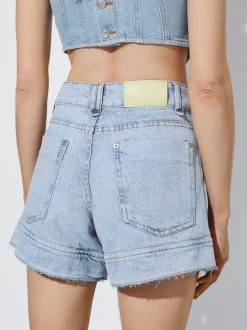 PARFOIS Shorts Denim Azul Fashion