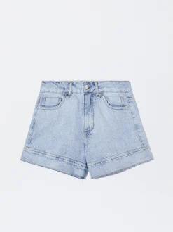 PARFOIS Shorts Denim Azul Fashion