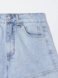 PARFOIS Shorts Denim Azul Fashion