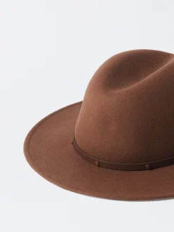 PARFOIS Sombrero De Lana Camel Cheap