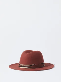 PARFOIS Sombrero De Lana Teja Cheap