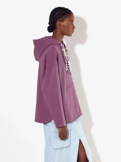 PARFOIS Sudadera Algod&oacute;n Com Capucha Burdeos Flash Sale