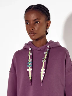PARFOIS Sudadera Algod&oacute;n Com Capucha Burdeos Flash Sale