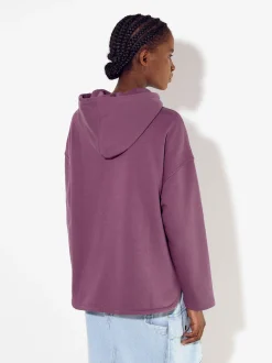 PARFOIS Sudadera Algod&oacute;n Com Capucha Burdeos Flash Sale