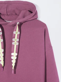 PARFOIS Sudadera Algod&oacute;n Com Capucha Burdeos Flash Sale