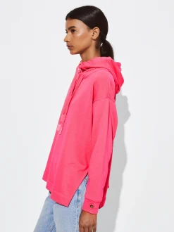 PARFOIS Sudadera Algod&oacute;n Con Capucha Fucsia Cheap