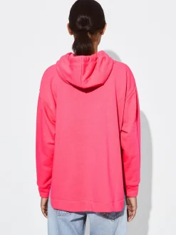 PARFOIS Sudadera Algod&oacute;n Con Capucha Fucsia Cheap