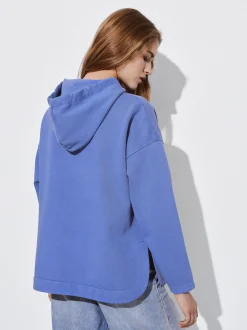 PARFOIS Sudadera Con Capucha Y Detalle De Cord&oacute;n Azul Cheap