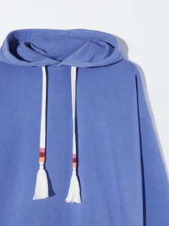 PARFOIS Sudadera Con Capucha Y Detalle De Cord&oacute;n Azul Cheap