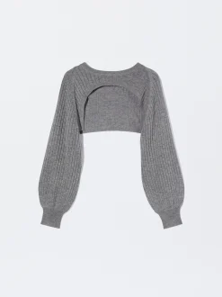 PARFOIS Sweater Con Abertura En Escote Gris Clearance