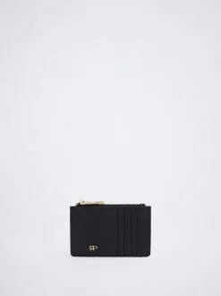 PARFOIS Tarjetero B&aacute;sico Negro Cheap
