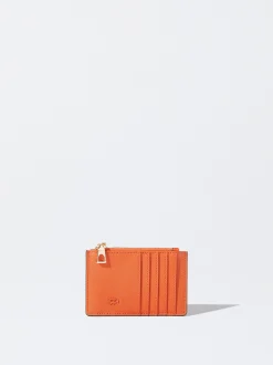 PARFOIS Tarjetero B&aacute;sico Naranja Fashion
