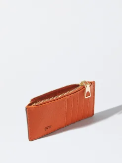 PARFOIS Tarjetero B&aacute;sico Naranja Fashion