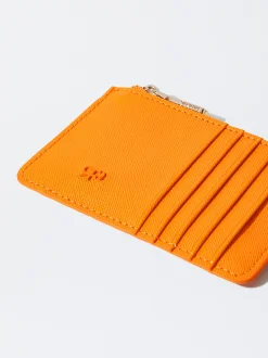 PARFOIS Tarjetero B&aacute;sico Naranja New