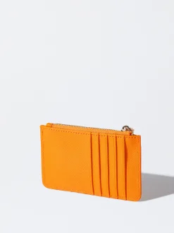 PARFOIS Tarjetero B&aacute;sico Naranja New
