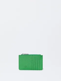PARFOIS Tarjetero B&aacute;sico Verde Cheap
