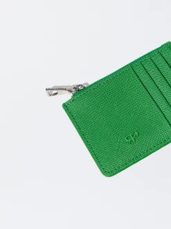 PARFOIS Tarjetero B&aacute;sico Verde Cheap