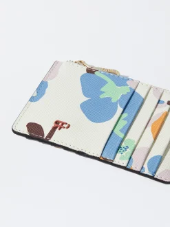 PARFOIS Tarjetero Estampado Floral Crudo Cheap