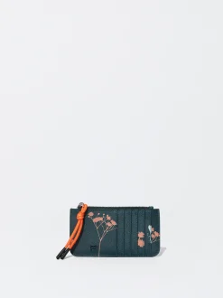 PARFOIS Tarjetero Estampado Floral Verde Best