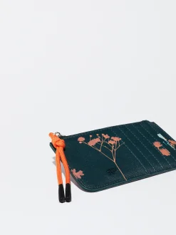 PARFOIS Tarjetero Estampado Floral Verde Best