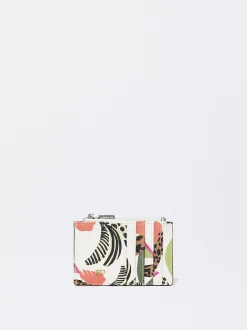 PARFOIS Tarjetero Estampado Floral Crudo Discount