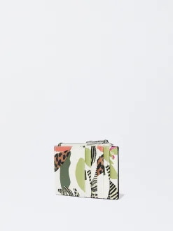 PARFOIS Tarjetero Estampado Floral Crudo Discount