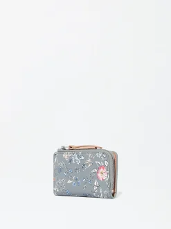 PARFOIS Tarjetero Estampado Floral Caqui Best Sale