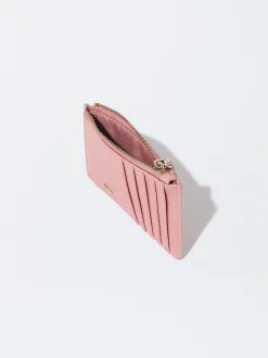 PARFOIS Tarjetero Liso Rosa Cheap