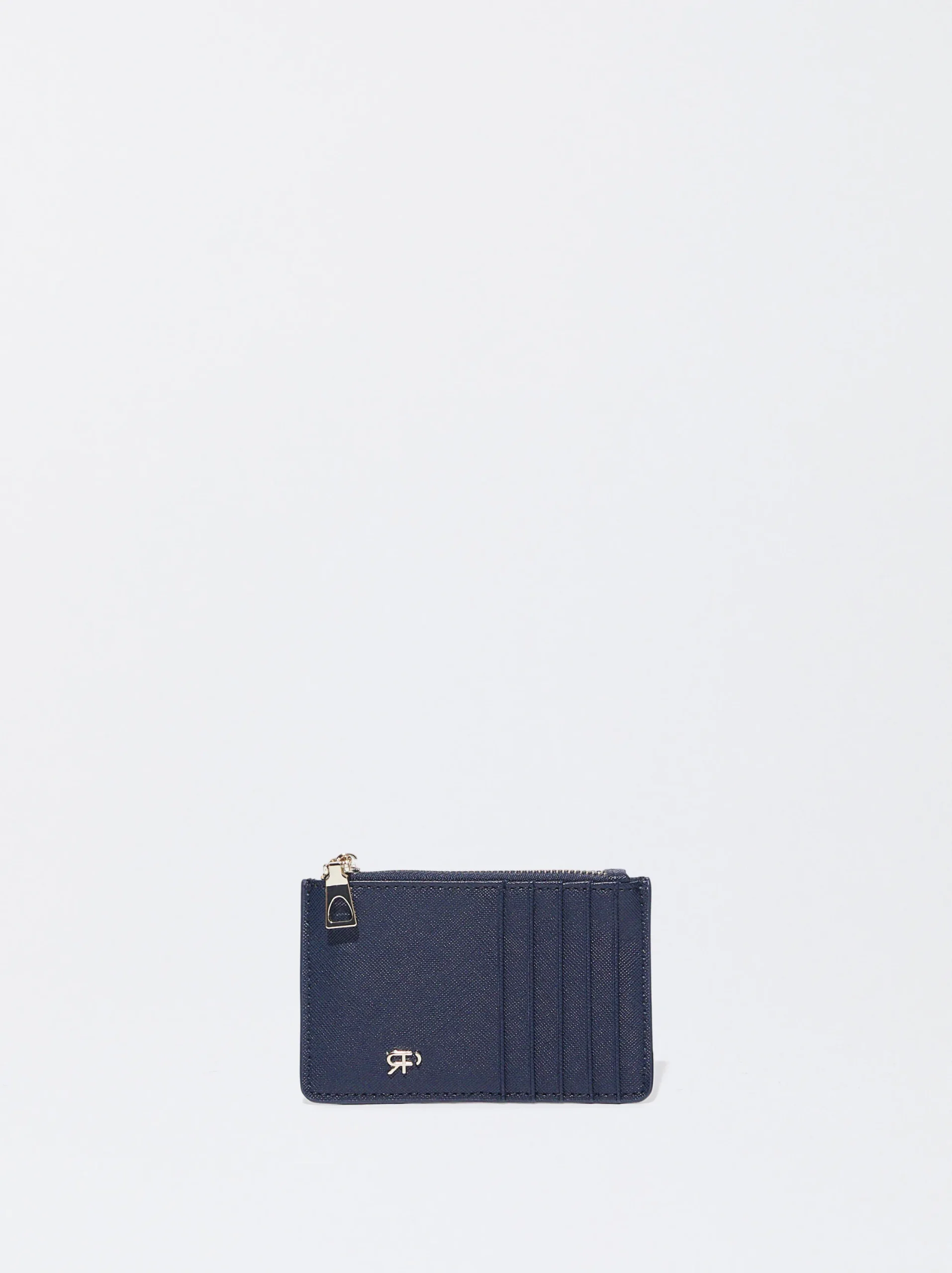PARFOIS Tarjetero Liso Azul Marino Sale