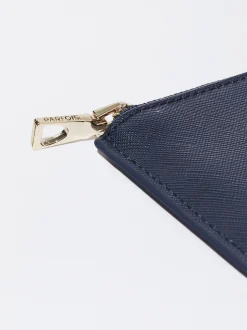 PARFOIS Tarjetero Liso Azul Marino Sale