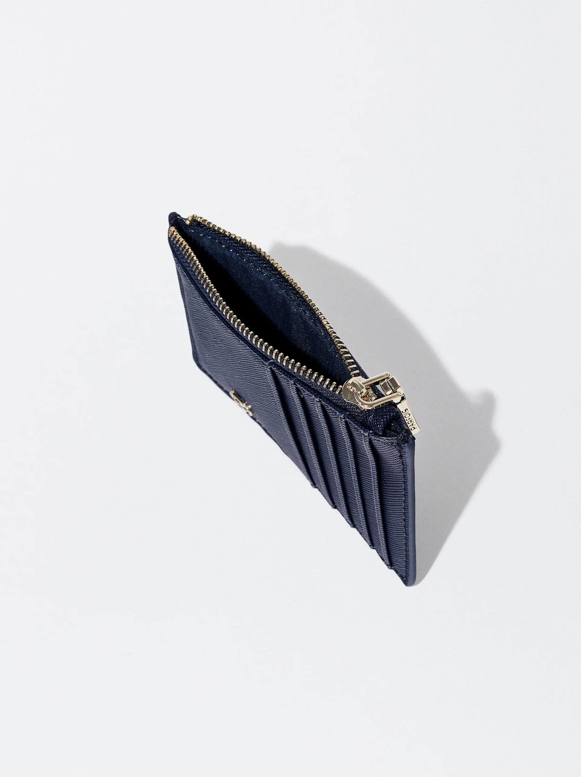 PARFOIS Tarjetero Liso Azul Marino Sale