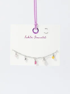 PARFOIS Tobillera Con Piedra Multicor Store
