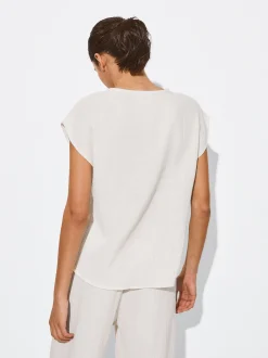 PARFOIS Top Algod&oacute;n Con Estructura Blanco Cheap