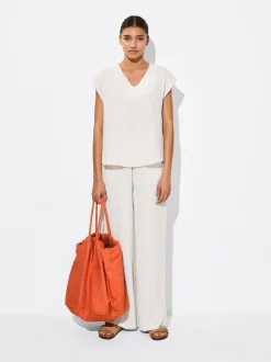 PARFOIS Top Algod&oacute;n Con Estructura Blanco Cheap