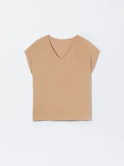 PARFOIS Top Algod&oacute;n Con Estructura Marr&oacute;n Cheap
