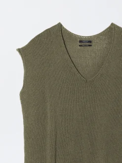 PARFOIS Top B&aacute;sico Algod&oacute;n Caqui Clearance