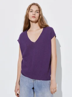PARFOIS Top B&aacute;sico Algod&oacute;n Violeta Best