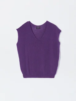 PARFOIS Top B&aacute;sico Algod&oacute;n Violeta Best