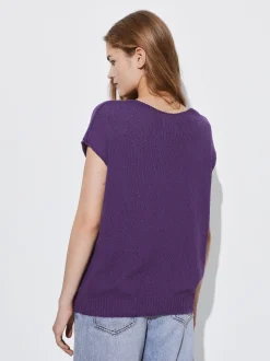 PARFOIS Top B&aacute;sico Algod&oacute;n Violeta Best