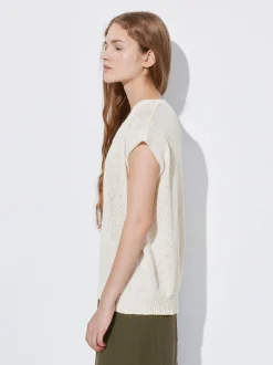PARFOIS Top B&aacute;sico Algod&oacute;n Beige Outlet