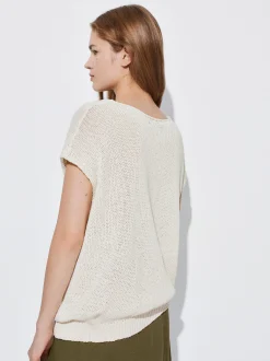 PARFOIS Top B&aacute;sico Algod&oacute;n Beige Outlet