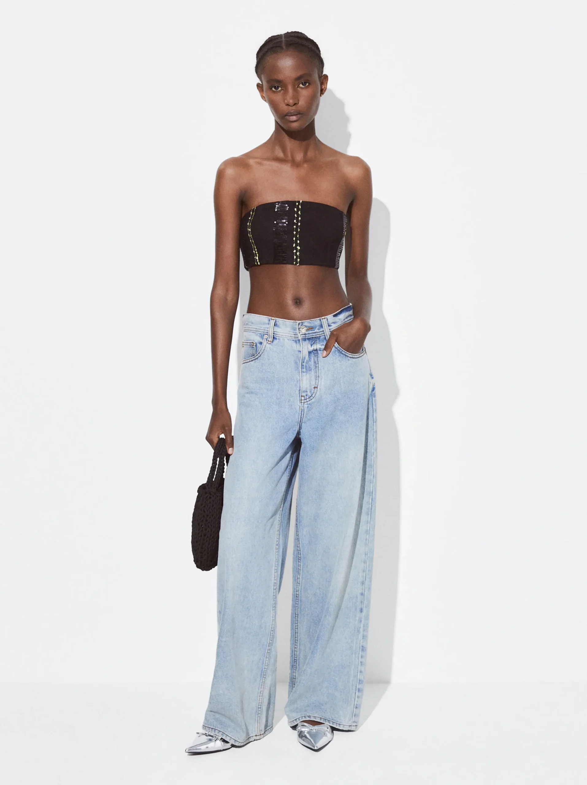 PARFOIS Top Bandeau Negro Clearance