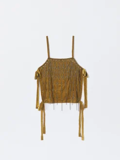 PARFOIS Top Cropped Con Aplicaciones Multicor Store