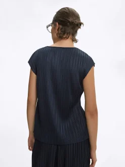PARFOIS Top Plisado Gris Fashion