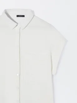 PARFOIS Vestido Camisero Algod&oacute;n Blanco Hot