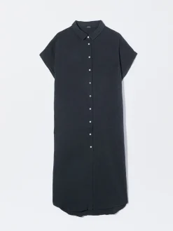 PARFOIS Vestido Camisero Algodón Gris Online