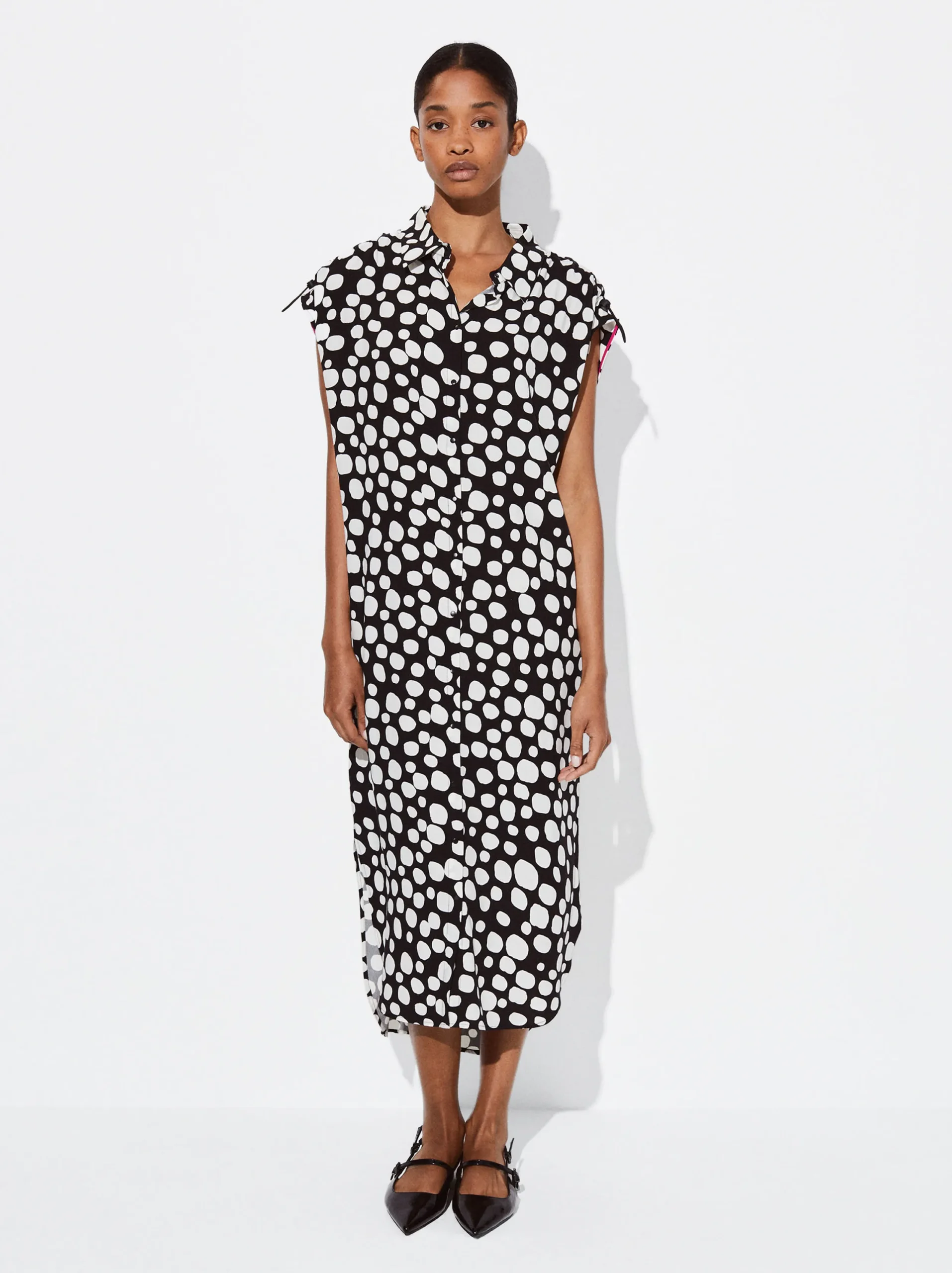 PARFOIS Vestido Camisero Estampado Multicor Sale