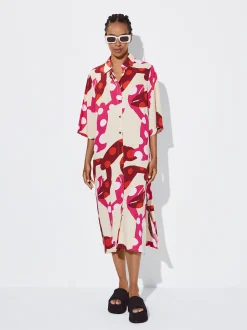 PARFOIS Vestido Camisero Estampado Multicor Store