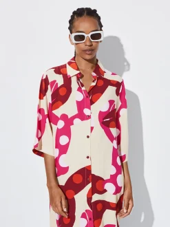 PARFOIS Vestido Camisero Estampado Multicor Store