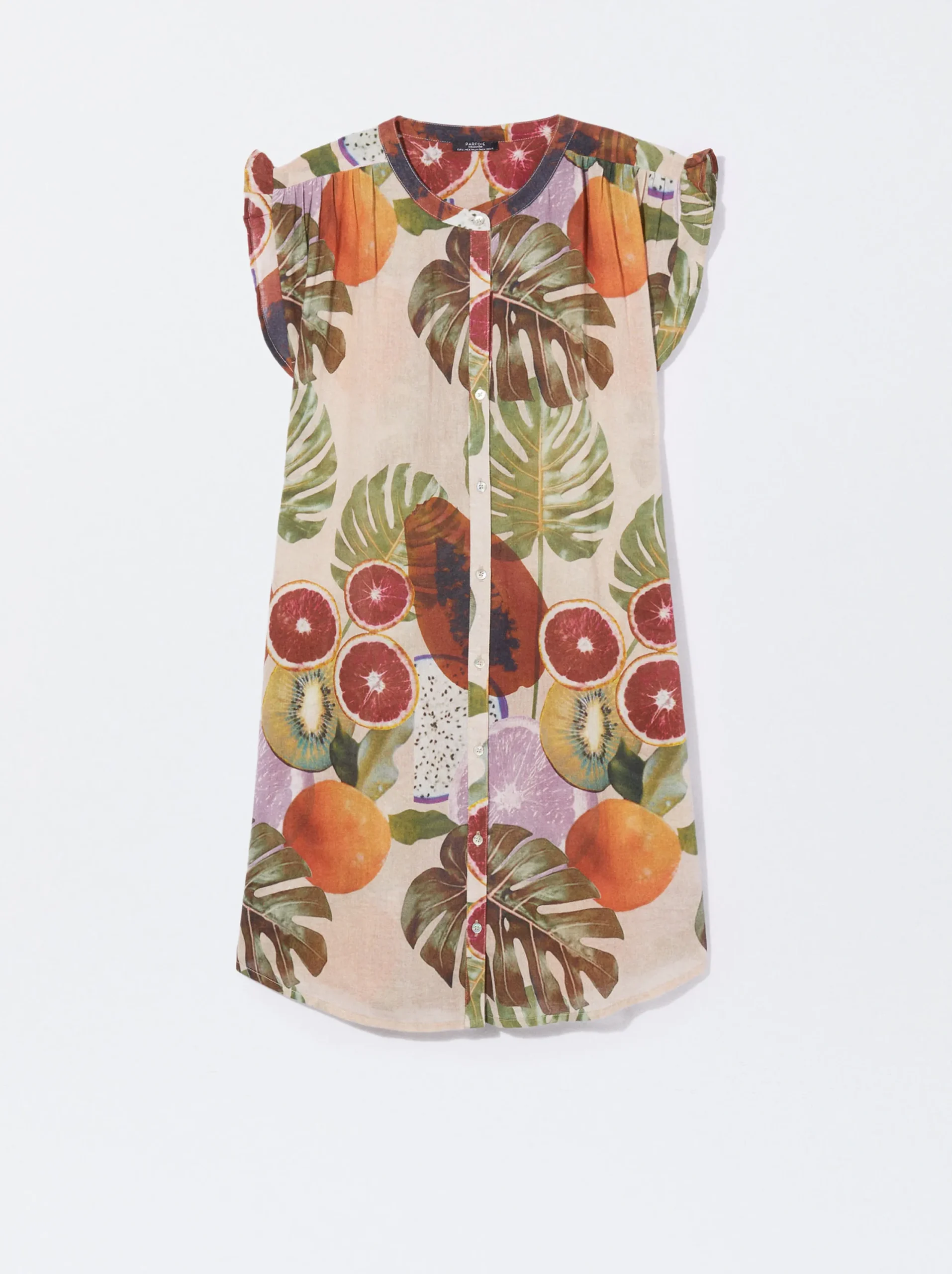 PARFOIS Vestido Camisero Estampado Multicor Hot